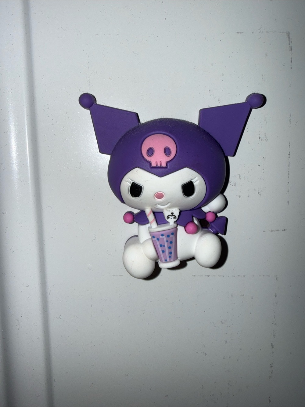 Sanrio Kuromi boba purple & white fridge magnet #kawaii #sanrio